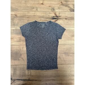 Me To We Small Gray Fitted Short Sleeve